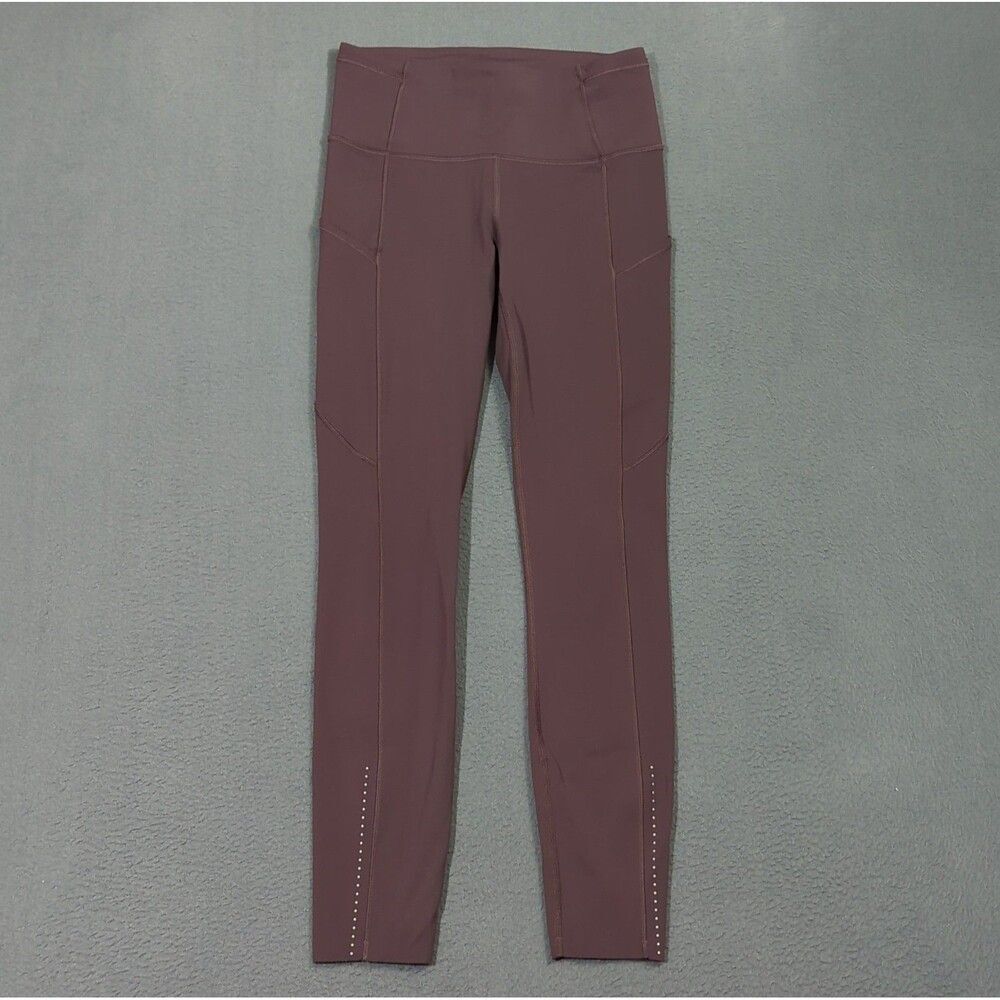Lululemon Pants Women's 4 Black Cherry Fast Free 7/8 Tight II Nulux 25"